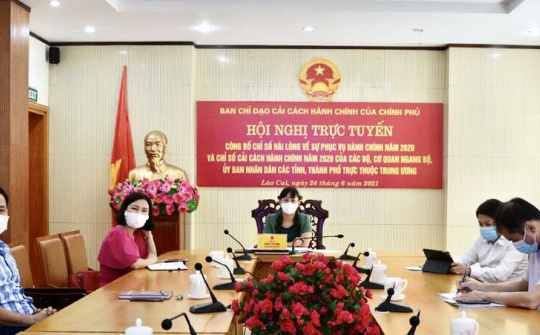 Lào Cai tăng 1 bậc trên bảng xếp hạng kết quả chỉ số cải cách hành chính
