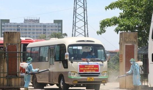 Thanh Hóa tiếp nhận công dân trở về từ Bắc Giang đợt 2