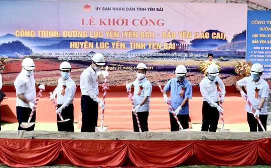 Yên Bái: Khởi công xây dựng công trình đường từ Lục Yên đi Bảo Yên