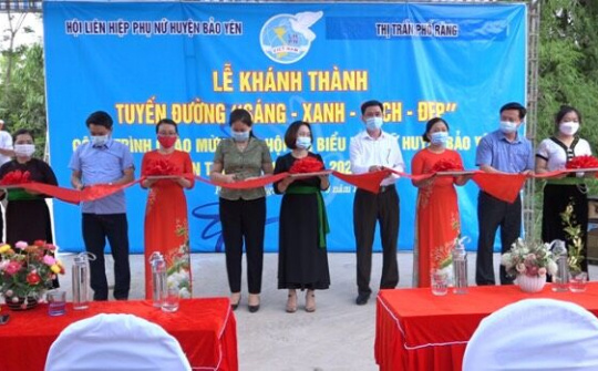 Bảo Yên: Khánh thành tuyến đường “Sáng - Xanh - Sạch - Đẹp”