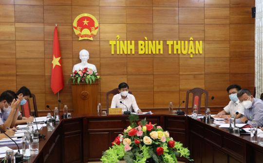 Bình Thuận họp trực tuyến với Thứ trưởng Bộ Giao thông vận tải 