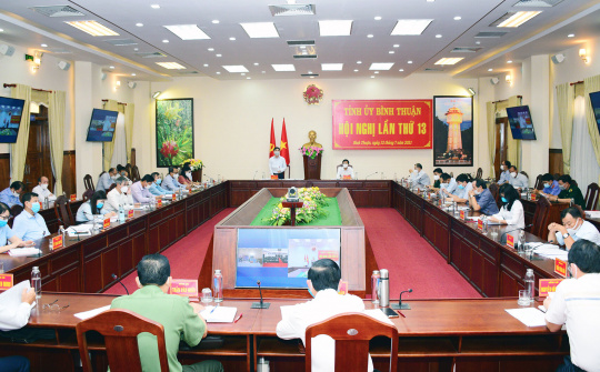 Hội nghị Tỉnh ủy Bình Thuận lần thứ XIII đánh giá nhiều nội dung