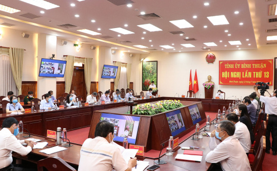 Bình Thuận: Hội Nghị trực tuyến phổ biến kết quả Hội nghị lần thứ 3 khóa XIII BCH TW Đảng
