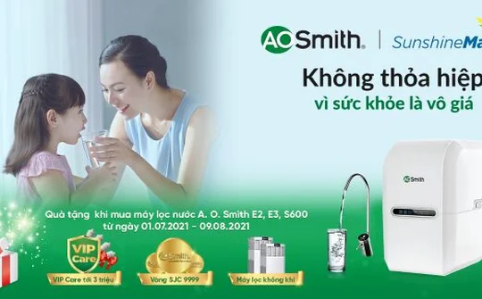 Ưu đãi tháng 7 cùng sự hợp tác của Sunshine Mall và A.O.Smith