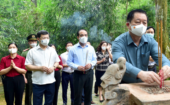 Ban Tuyên giáo Trung ương về nguồn tại Tân Trào tỉnh Tuyên Quang