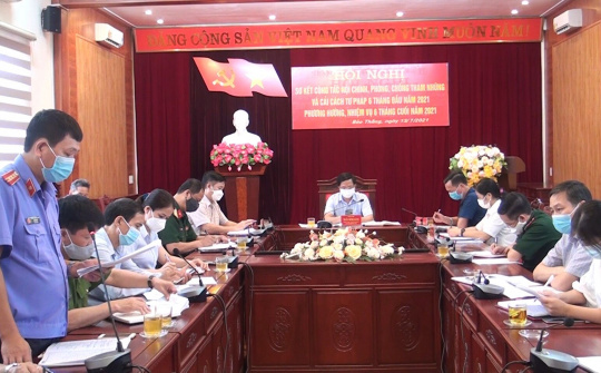 Huyện Bảo Thắng: Sơ kết công tác nội chính, phòng chống tham nhũng và cải cách tư pháp 6 tháng đầu năm 2021