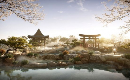 Cận cảnh tổ hợp Onsen 1.000 tỷ  trong Ecopark, phát triển bởi 3 “ông lớn” Nhật Bản