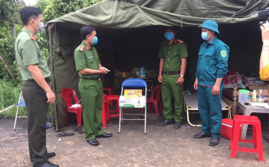 Công an Đắk Nông nỗ lực bảo đảm ANTT và phòng, chống dịch Covid-19