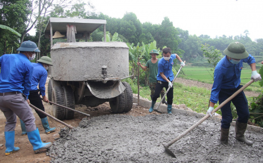 Thành đoàn Thái Nguyên ra quân chiến dịch “Hành quân Xanh – Chung tay xây dựng nông thôn mới”