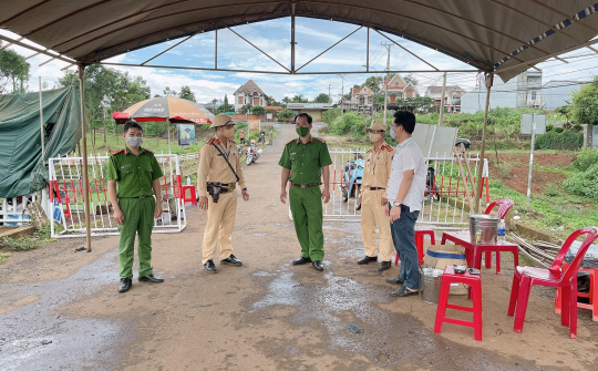 Công an Đắk Nông "tiên phong" phòng, chống dịch COVID-19  trên địa bàn