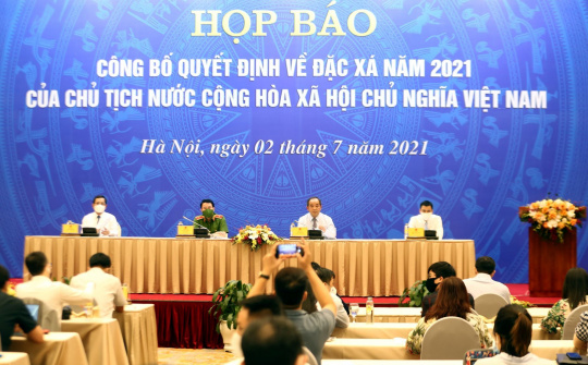 Công bố Quyết định của Chủ tịch nước về đặc xá năm 2021