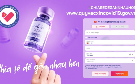 Sáng kiến lập Quỹ Vaccine của Việt Nam là ý tưởng nhân văn