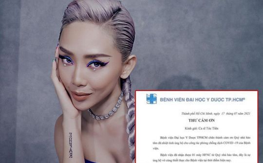 Dân mạng 'thả tim' cho Tóc Tiên khi bán túi hiệu mua máy thở tặng bệnh viện