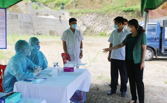 Lào Cai: Phó Chủ tịch UBND tỉnh kiểm tra công tác phòng, chống dịch Covid-19