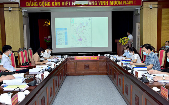 Tuyên Quang: Thường trực Tỉnh ủy cho ý kiến vào Quy hoạch tỉnh