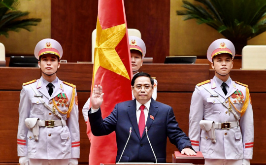 Thủ tướng Chính phủ Phạm Minh Chính tuyên thệ và phát biểu nhậm chức trước Quốc hội