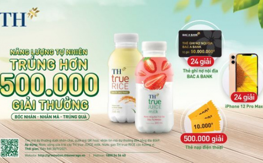 Giải nhiệt mùa hè cùng “cơn lốc” hơn 500.000 quà tặng “cực chất” từ TH