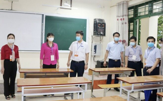 Lào Cai: Kiểm tra công tác chuẩn bị Kì thi tốt nghiệp THPT năm 2021 tại thành phố