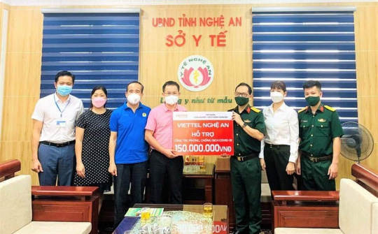 Viettel Nghệ An đồng hành cùng đội ngũ y, bác sỹ nơi tuyến đầu phòng, chống dịch CoVid - 19