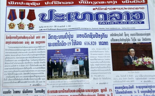Lao newspapers hail Laos-Viet Nam traditional friendship, comprehensive cooperation