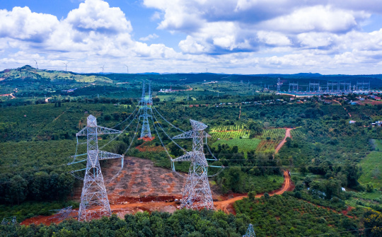 Đắk Lắk: Đóng điện thành công đường dây 500kV nhà máy điện gió Ea Nam