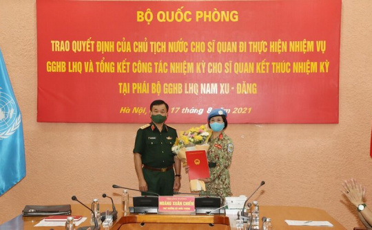 Chủ tịch nước cử nữ “Sứ giả” thực hiện nhiệm vụ gìn giữ hòa bình Liên Hợp Quốc
