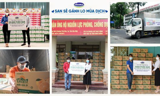 Tháng sinh nhật, Vinamilk trao “quà sức khỏe”, cùng cộng đồng vượt qua đại dịch