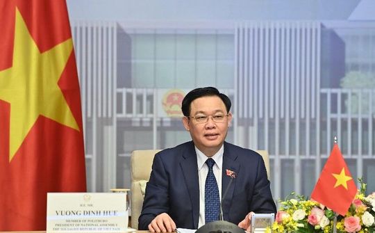 Chủ tịch Quốc hội Vương Đình Huệ dự Đại hội đồng AIPA-42 theo hình thức trực tuyến
