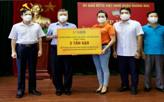 T&T Group và Ngân hàng SHB trao tặng 10 tấn gạo hỗ trợ quận Hoàng Mai, Hà Nội chống dịch
