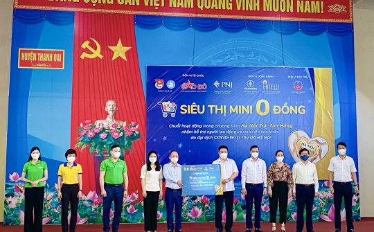 Quỹ Alphanam Green Foundation vận hành Siêu thị mini 0 đồng tại Thanh Oai