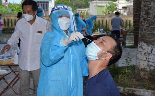 Truy vết thần tốc, xét nghiệm nhanh nhất các trường hợp liên quan đến ca nhiễm Covid 19 tại xã Tế Nông