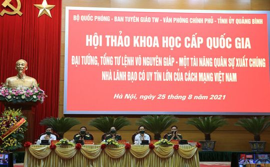 Hội thảo khoa học cấp quốc gia kỷ niệm 110 năm ngày sinh Đại tướng Võ Nguyên Giáp