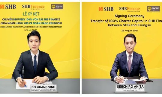SHB sẽ chuyển nhượng 100% vốn tại SHB Finance cho Krungsri