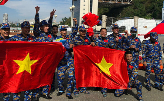 Hải quân nhân dân Việt Nam có Huy chương Bạc tại Army Games 2021
