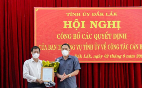 Điều động, bổ nhiệm nhiều lãnh đạo sở, ngành ở Đắk Lắk