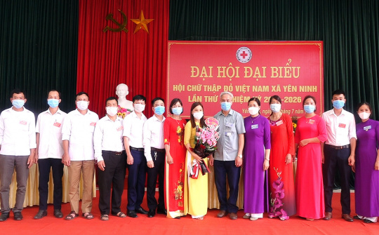 Phú Lương, Thái Nguyên: Đại hội Đại biểu hội Hội Chữ thập đỏ xã Yên Ninh lần thứ V, nhiệm kỳ 2021-2026