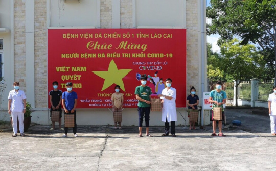 Lào Cai: Thêm 14 bệnh nhân mắc Covid-19 được điều trị khỏi bệnh và xuất viện