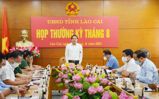 Lào Cai: Hội nghị trực tuyến thường kỳ tháng 8