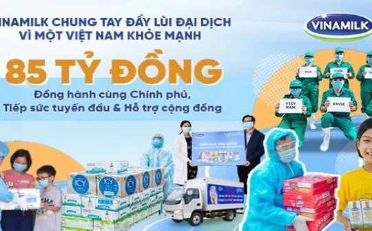 Vượt khó khăn giãn cách, Vinamilk thực hiện chuỗi hoạt động tiếp sức tuyến đầu tại 50 bệnh viện trên cả nước