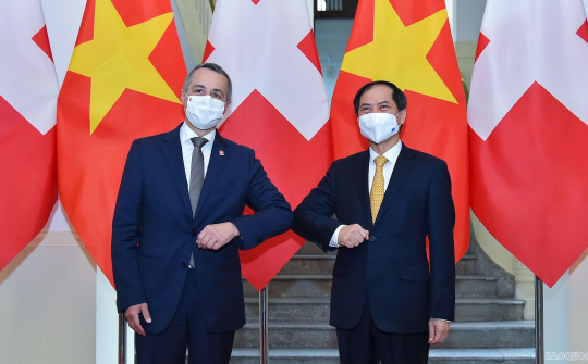 Đề nghị Thụy Sỹ tiếp tục hỗ trợ Việt Nam tiếp cận nguồn cung vaccine Covid-19, thuốc điều trị và các thiết bị y tế