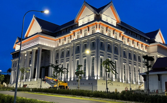 Chính thức nghiệm thu hoàn thành Nhà Quốc hội mới của Lào