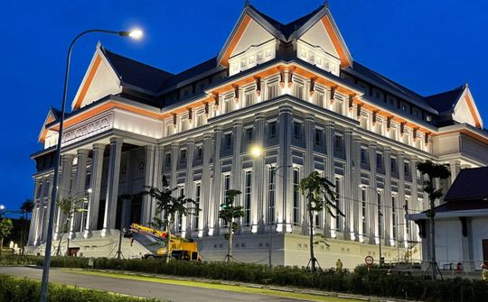 Chính thức nghiệm thu hoàn thành Nhà Quốc hội mới của Lào