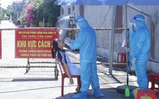 Nam Định: 11.403 người dân trong vùng giãn cách đều âm tính với SARS-CoV-2