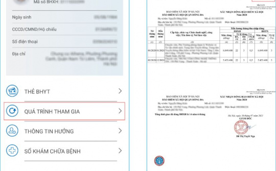 Người dân có thể xem thông báo Xác nhận đóng BHXH  trên ứng dụng “VssID - Bảo hiểm xã hội số”