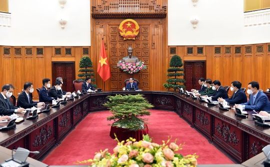 Thủ tướng Phạm Minh Chính tiếp Bộ trưởng Quốc phòng Nhật Bản