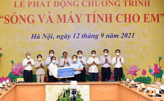 Thủ tướng phát động chương trình “Sóng và máy tính cho em”