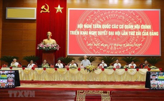 Hội nghị các cơ quan nội chính triển khai Nghị quyết Đại hội Đảng XIII