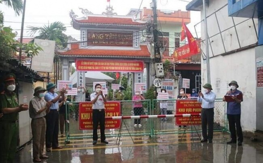 Nam Định: Huyện Hải Hậu dỡ bỏ phong tỏa cách ly và giãn cách xã hội