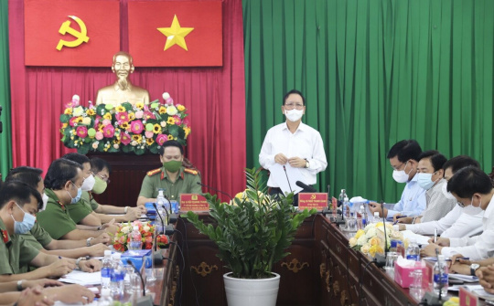 Đắk Nông: Bí thư Tỉnh ủy  Ngô Thanh Danh làm việc với Công an tỉnh   