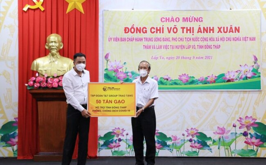 T&T Group trao tặng 140.000 bộ kit test nhanh COVID-19 và 150 tấn gạo hỗ trợ một số tỉnh phía Nam chống dịch